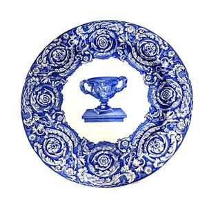 Vintage SPODE Blue Room Collection "Warwick Vase" First Introduced 1834